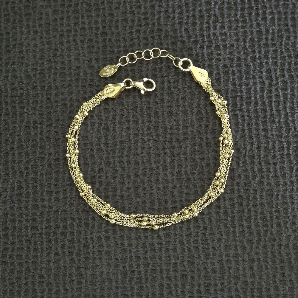 Mia Fiore Gold💛 Five🖐 Strand Satellite🛰 Bracelet - NIB